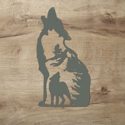 Namofactur LED Dekolicht Heulender Wolf Wand günstig online kaufen