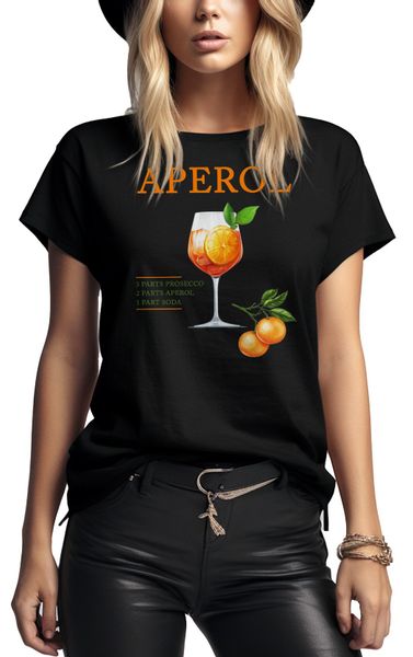 MAKAYA Print-Shirt Damen mit Aperol Spritz günstig online kaufen