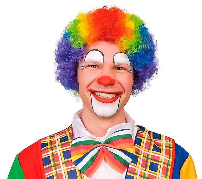 Boland Kostüm-Perücke Clown Perücke Regenbogen bunt, Verkleidung zu Faschin günstig online kaufen