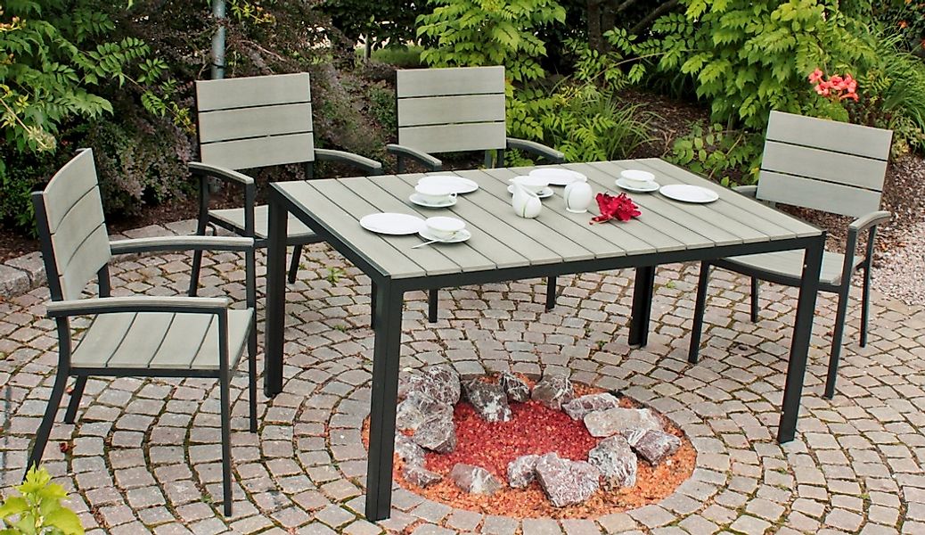 Garden Pleasure Olivia Rechteckig Grau 150 cm x 90 cm günstig online kaufen