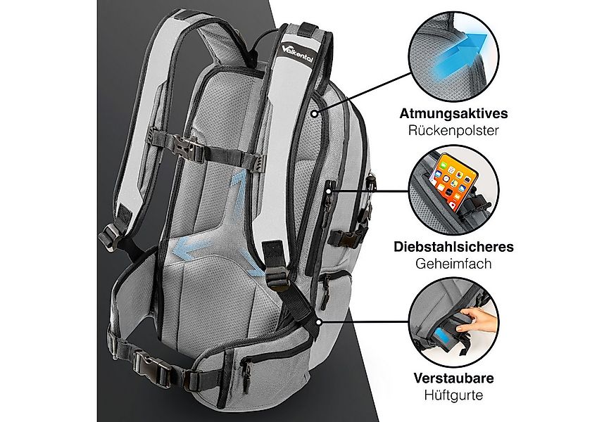 Valkental Wanderrucksack Fahrradrucksack & Outdoor Rucksack (1-tlg), wasser günstig online kaufen