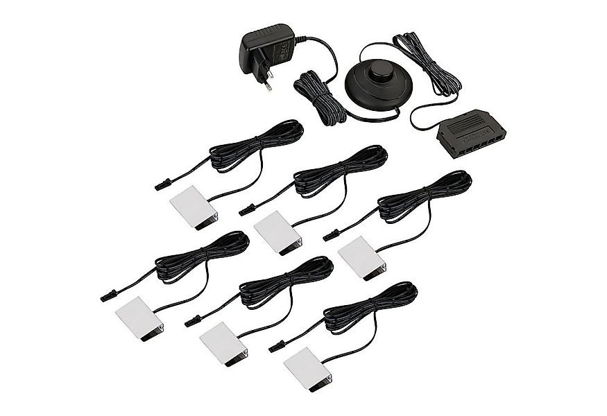 SEBSON Aufbauleuchte LED Vitrinenbeleuchtung 6er Set 12V - Glaskantenbeleuc günstig online kaufen