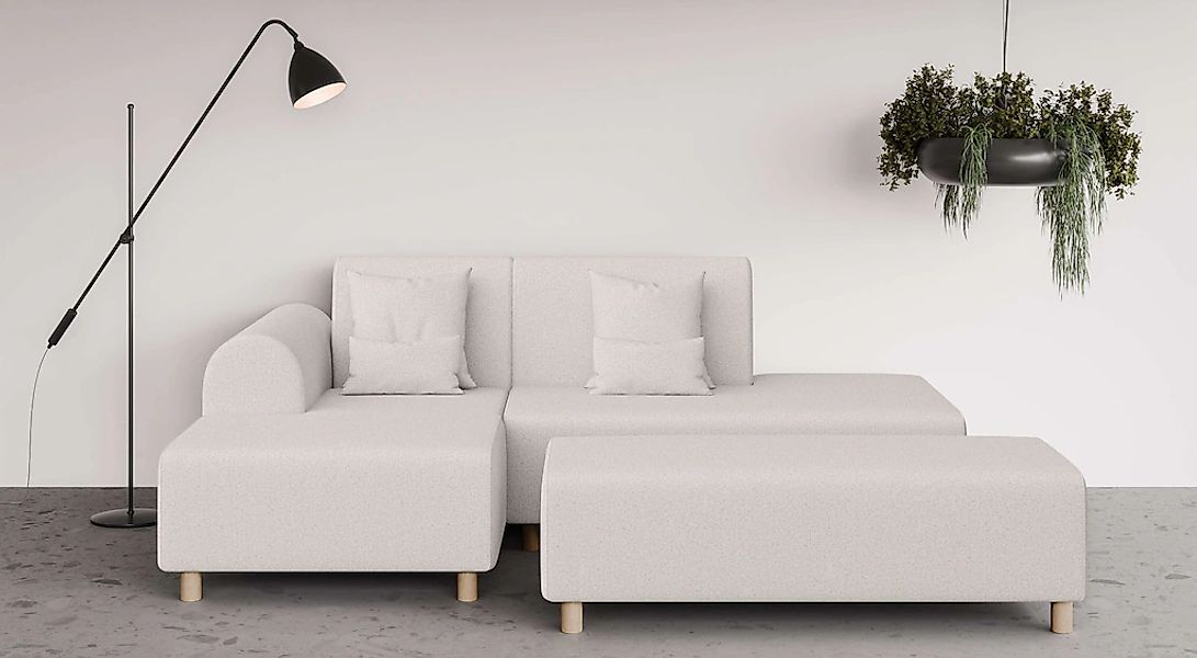 OTTO home Ecksofa "Suyala" L-Form mit Hocker günstig online kaufen