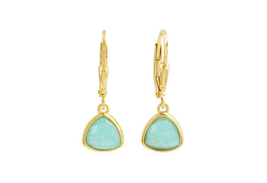 Zeeme Paar Ohrhänger Silber 925 mit 2x Amazonit günstig online kaufen