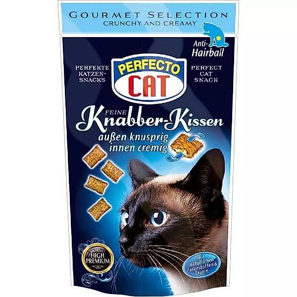 Perfecto Cat Katzen-Snack Knabber Kissen Anti Hairball 50 g günstig online kaufen