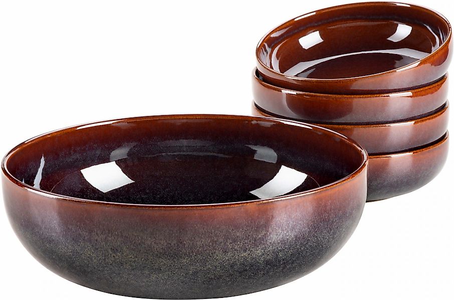 MÄSER Salatschüssel "Elina Uno, Salatschüssel-Set, aus Steinzeug" 5 Stk. au günstig online kaufen