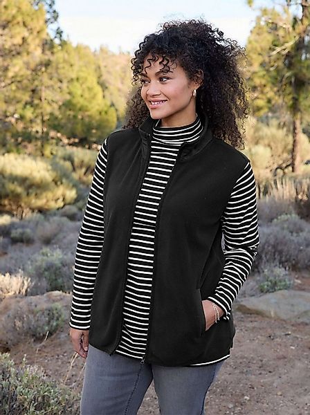 Sheego Fleeceweste Fleece-Weste Länge ca. 70 cm günstig online kaufen