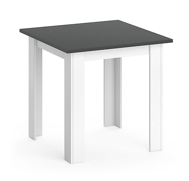 Vicco Esstisch Karlos, Weiß/Anthrazit, 80 x 80 cm (1-St) günstig online kaufen