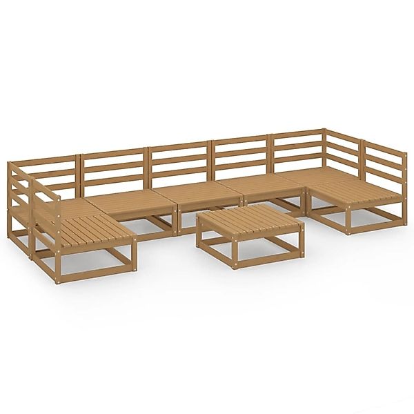 vidaXL 8-tlg Garten-Lounge-Set Massivholz Kiefer Modell 26 günstig online kaufen