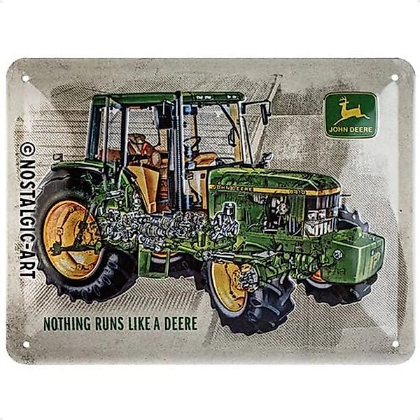 Nostalgic-Art Blechschild 15x20 cm - John Deere - Model 6410 Cutaway günstig online kaufen