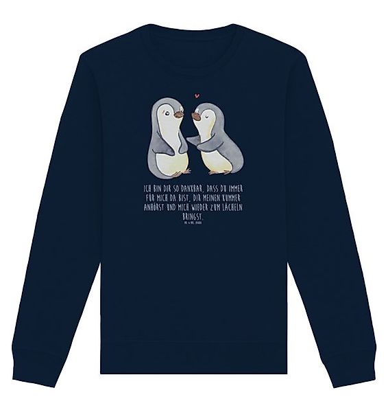 Mr. & Mrs. Panda Longpullover Größe S Pinguine trösten - French Navy - Gesc günstig online kaufen