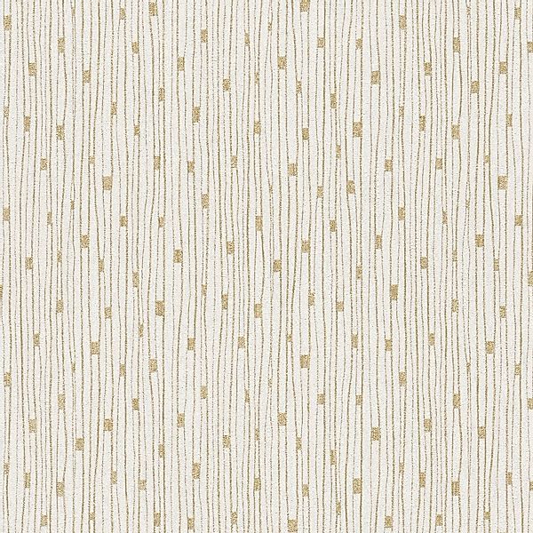 PROFHOME 388223-GU Streifen Tapete Design glitzernd Creme Gold 0,53 m x 10, günstig online kaufen