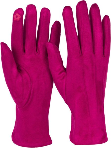 styleBREAKER Fleecehandschuhe Einfarbige Touchscreen Handschuhe Ziernähte günstig online kaufen