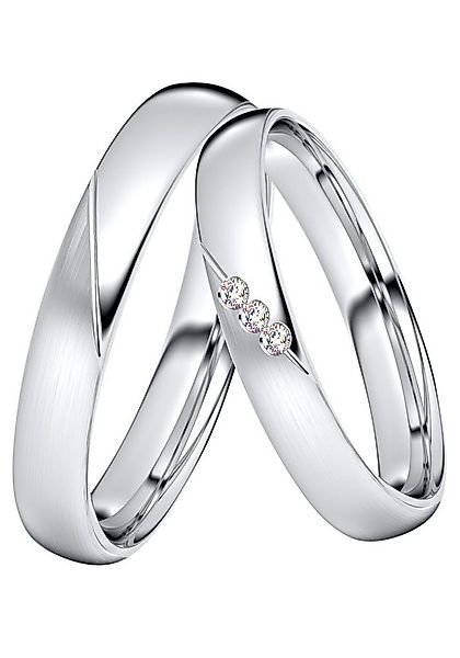 DOOSTI Trauring Schmuck Geschenk Silber 925 Trauring Ehering Partnerring LI günstig online kaufen