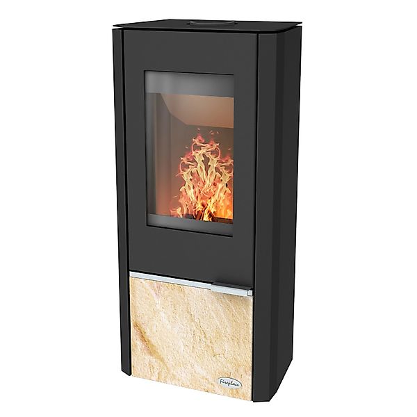 Fireplace Kaminofen Kingstone Stahl mit Sandsteine günstig online kaufen