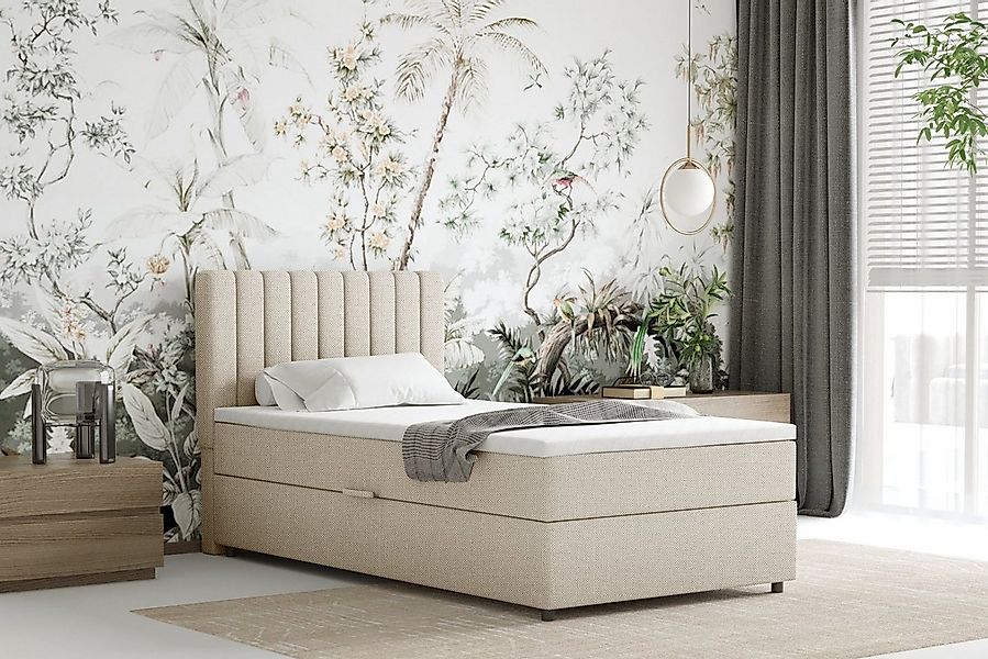 Homesy Boxspringbett EVEREST – Komfortables Einzelbett im modernen Trenddes günstig online kaufen