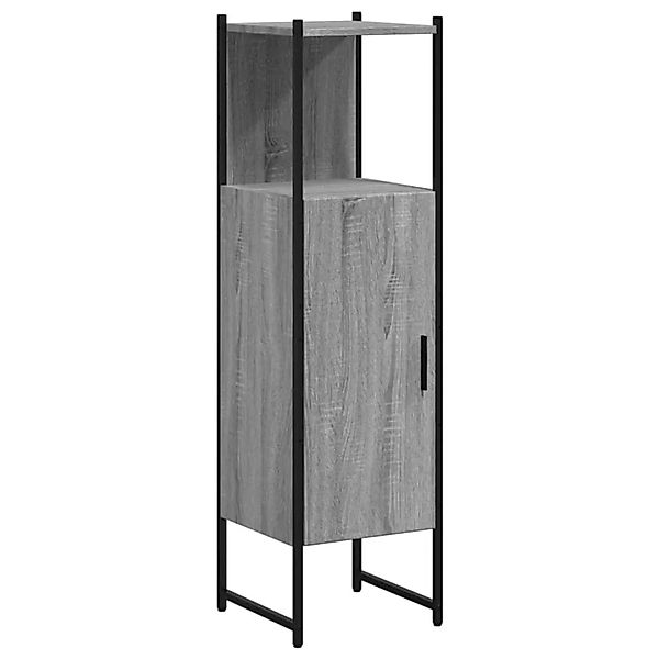vidaXL Badschrank Grau Sonoma 33x33x120,5 cm Holzwerkstoff 842469 günstig online kaufen