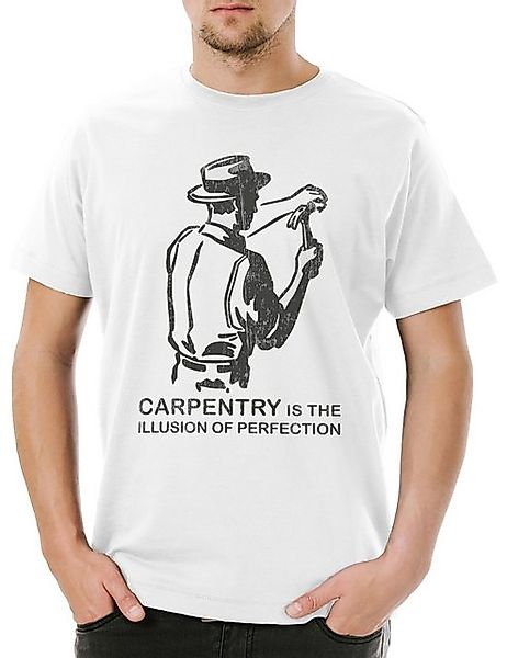 Urban Backwoods Print-Shirt Urban Backwoods Carpentry Is Herren T-Shirt Wei günstig online kaufen