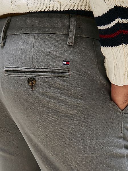Tommy Hilfiger Chinohose "BLEECKER BRUSHED MARL" Slim Fit, gebürstete Melan günstig online kaufen