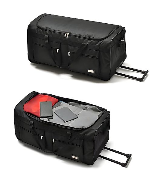 Cheffinger Reisetasche Gepäcktasche mit 3 Rollen günstig online kaufen