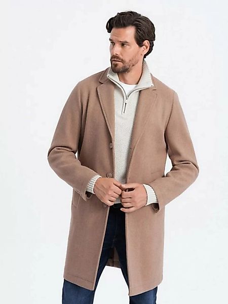 OMBRE Kurzmantel Leichter einreihiger Herrenmantel - beige V7 OM-COWC-0104 günstig online kaufen