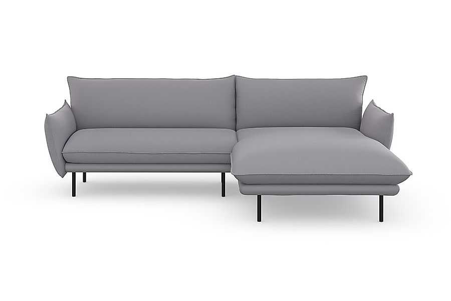 andas Ecksofa "Stine L-Form" Besonderes Design durch Kissenoptik und Keder, günstig online kaufen