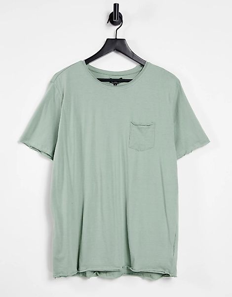 Brave Soul – Kurzärmliges T-Shirt mit Tasche in Mintgrün günstig online kaufen