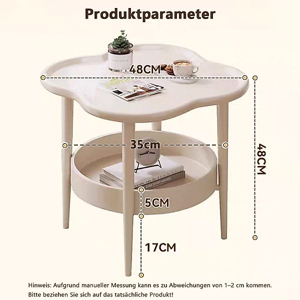 Refined Living Beistelltisch 2 Ebenen Couchtisch günstig online kaufen