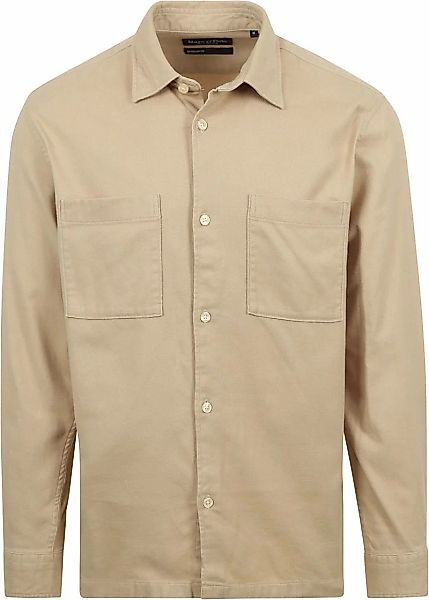 Marc O'Polo Flanell Twill Hemd Beige - Größe XL günstig online kaufen