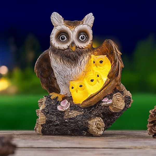 Haushalt International LED Solarleuchte Eule Gartenleuchte günstig online kaufen