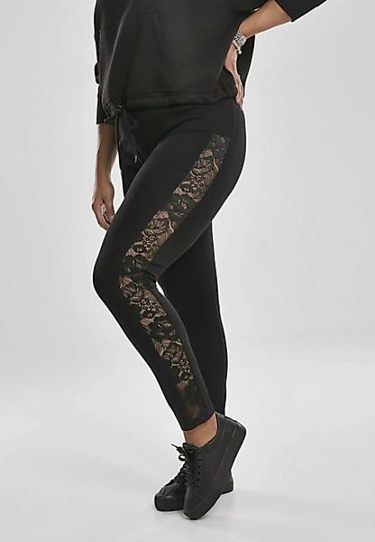 URBAN CLASSICS Leggings Damen Ladies Lace Striped Leggings (1-tlg) günstig online kaufen