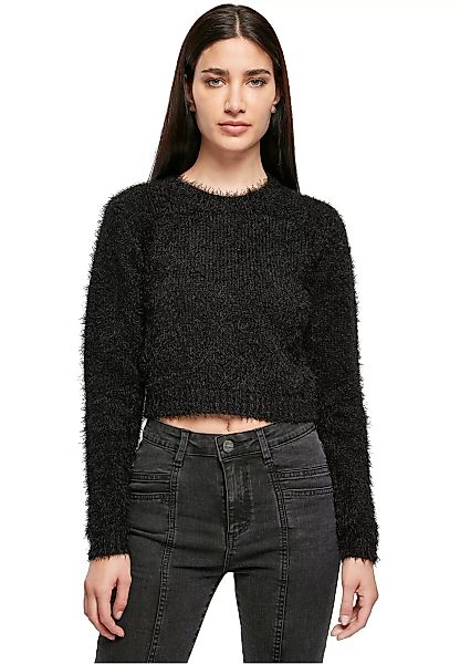 URBAN CLASSICS Sweater "Damen Ladies Cropped Feather Sweater", (1 tlg.) günstig online kaufen