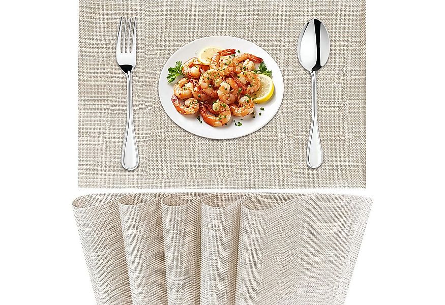 REDOM Platzset 6er Set Tischsets abwaschbar Küchen Tischmatten, (Esstisch U günstig online kaufen