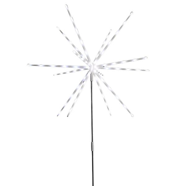 Lex LED Polarstern Gartenstecker Lichterkette Erdungsstift 70 LEDS Batterie günstig online kaufen