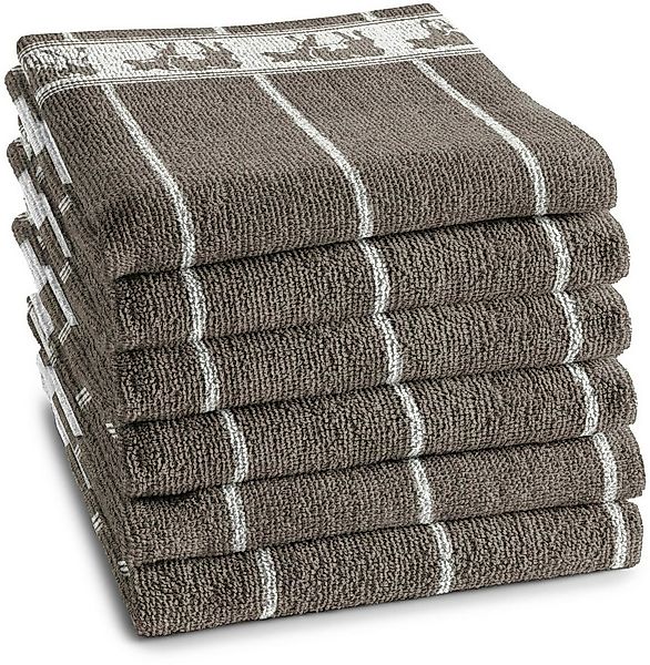 DDDDD Geschirrtuch DDDDD Küchentuch Schwarz/Bon (6er-Pack), (Packung, 6-tlg günstig online kaufen