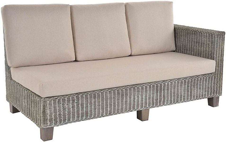 Krines Home Chaiselongue Moderne Recamiere Vermont Rattanliege Chaiselongue günstig online kaufen