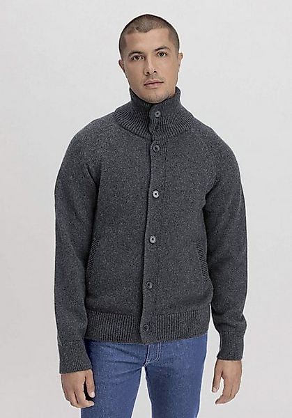 Hessnatur Strickjacke aus reiner Bio-Baumwolle und Schurwolle (1-tlg) günstig online kaufen