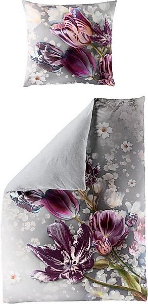 BIERBAUM Wendebettwäsche Tuli, Mako-Satin, 2 teilig, Mako-Satin, 100 % Baum günstig online kaufen