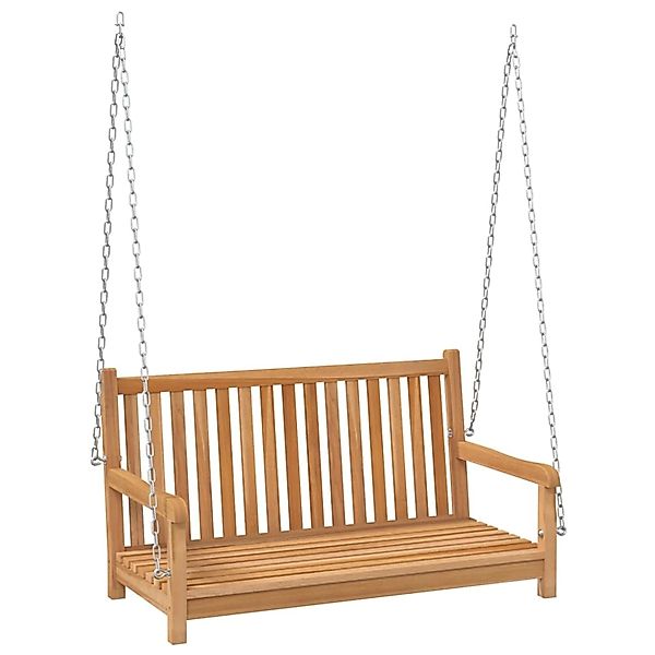 Hollywoodschaukel Massivholz Teak 114x60x64 Cm günstig online kaufen