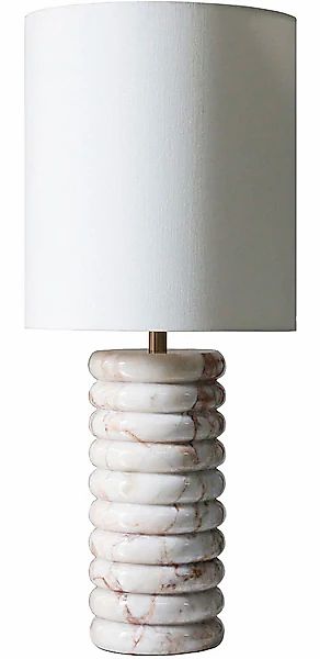 SalesFever Tischleuchte »Marmor« E27 1 Stk. mit Marmor-Standfuß günstig online kaufen