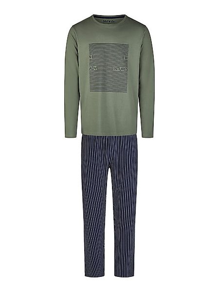 Phil & Co. Pyjama Lifestyle (2 tlg) Schlafanzug Schlafmode bequem langärmel günstig online kaufen