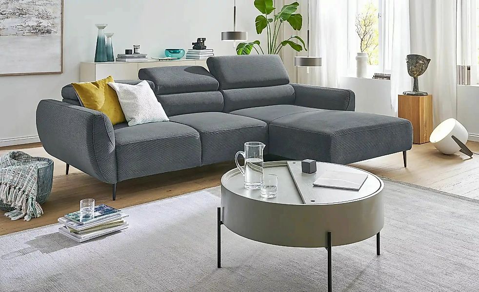 switch Ecksofa  Allisson ¦ grau ¦ Maße (cm): B: 277 H: 98 T: 174.0 Polsterm günstig online kaufen