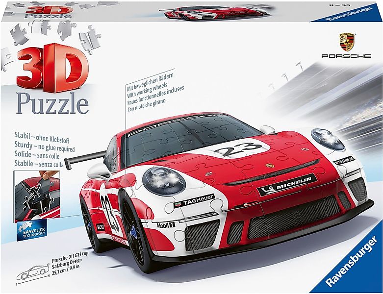 Ravensburger 3D-Puzzle Porsche 911 GT3 Cup günstig online kaufen