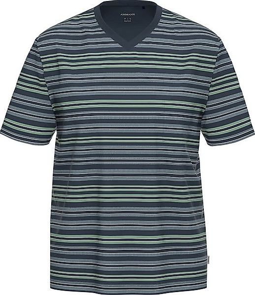 Ammann Pyjamaoberteil Bio Herren-T-Shirt Single-Jersey Streifen günstig online kaufen