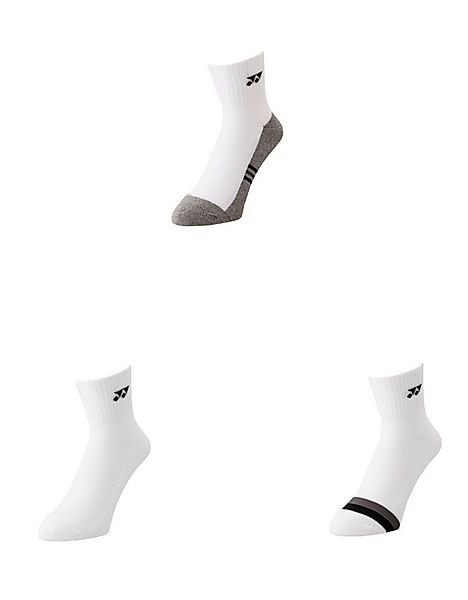 Yonex Sportsocken Quarter 19234 weiss/grau Herren - 3 Paar günstig online kaufen