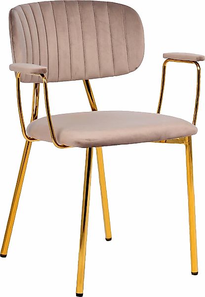 Kayoom 4-Fußstuhl »Stuhl Kian 225 2er-Set, Gestell aus Edelstahl, Rückenpol günstig online kaufen