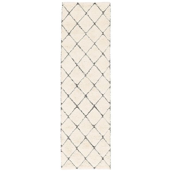 Pergamon Läufer Natur Teppich Läufer Shaggy günstig online kaufen