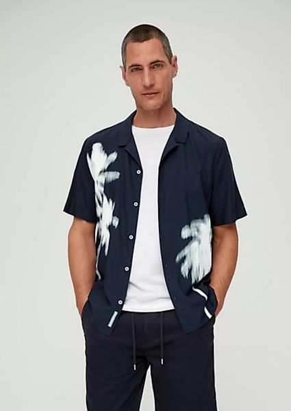 s.Oliver Kurzarmhemd Relaxed: Hemd aus Viskose günstig online kaufen