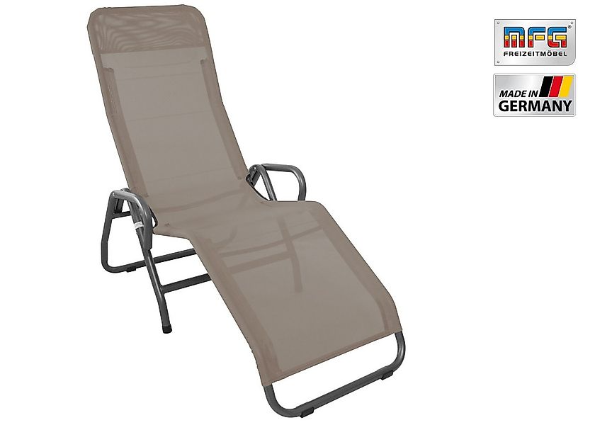 MFG Freizeitmöbel Gartenliege MFG Bäderliege "Pool 3", anthrazit/taupe, kla günstig online kaufen