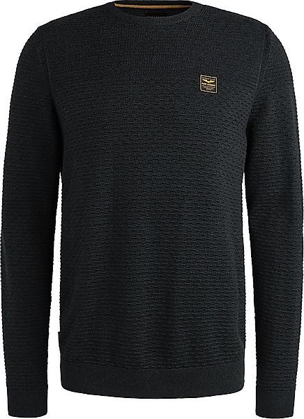 PME Legend Mouliné Structure Pullover Navy - Größe L günstig online kaufen
